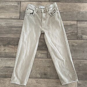 Zara Light Khaki Denim Pants